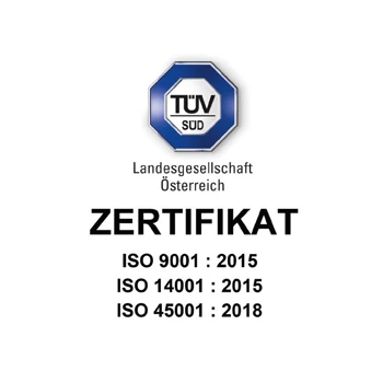 TUEV ISO Zertifikat Rgb